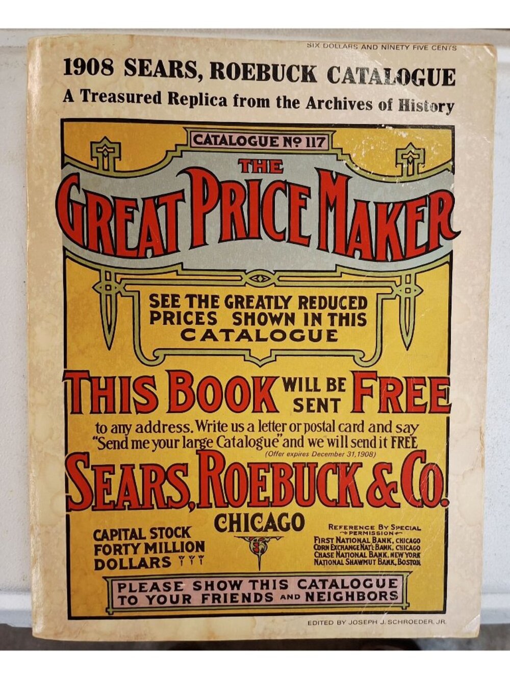 1908 Sears Roebuck Catalogue Replica The Great Price Maker Edition No. 117 Vinta